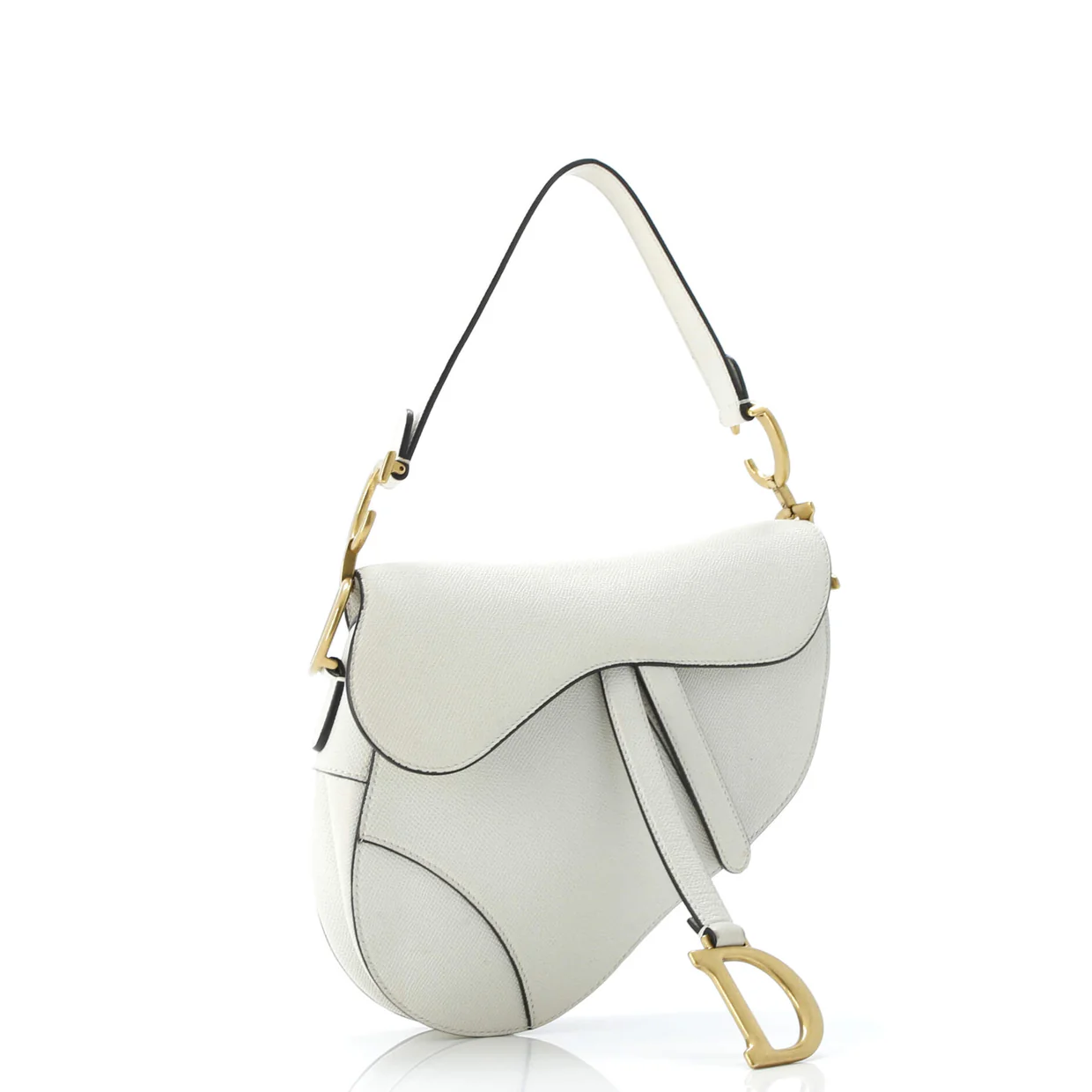 Saddle Handbag Leather Medium - Deep Luxury