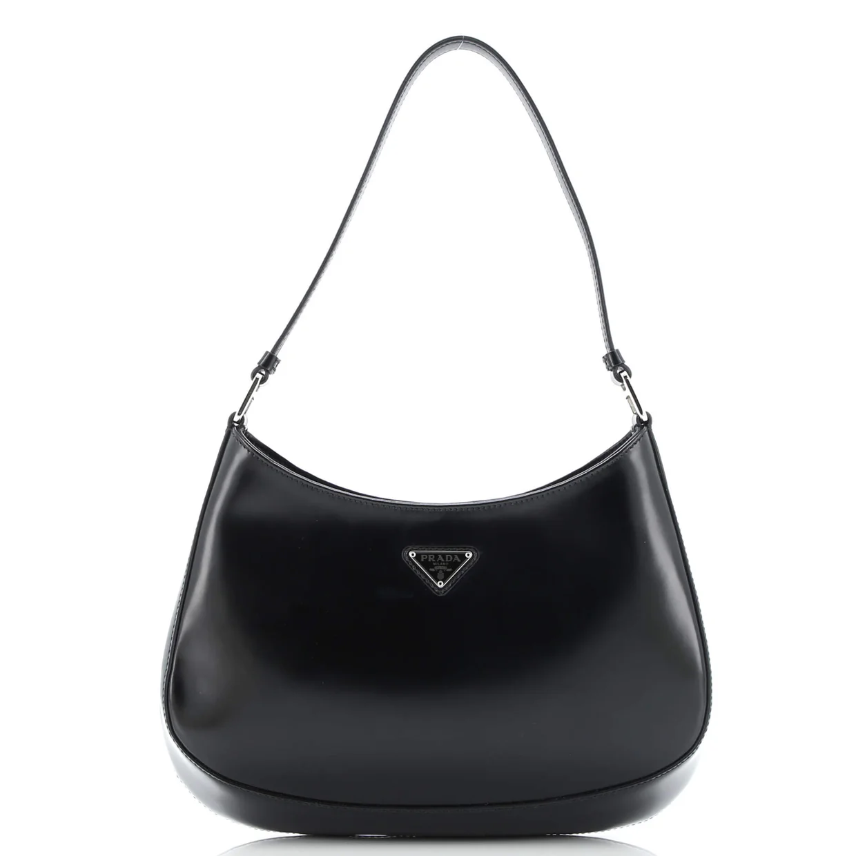 Cleo Shoulder Bag Spazzolato Leather Medium - Deep Luxury