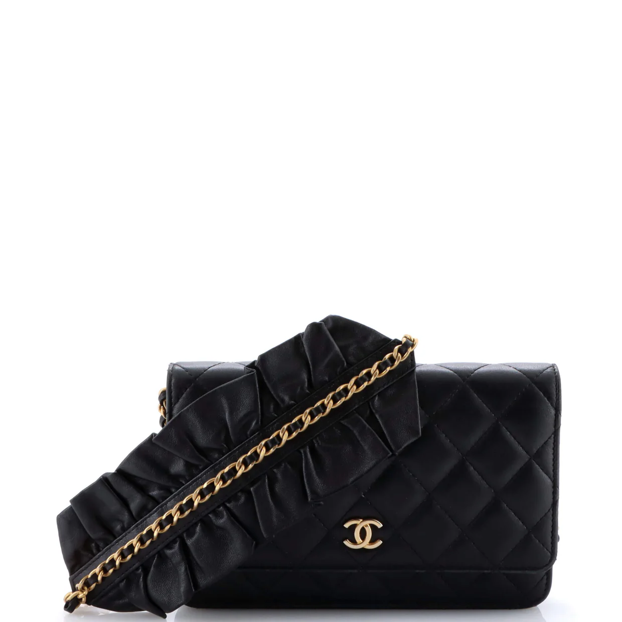 Romance Wallet on Chain Quilted Lambskin - Deep Luxury