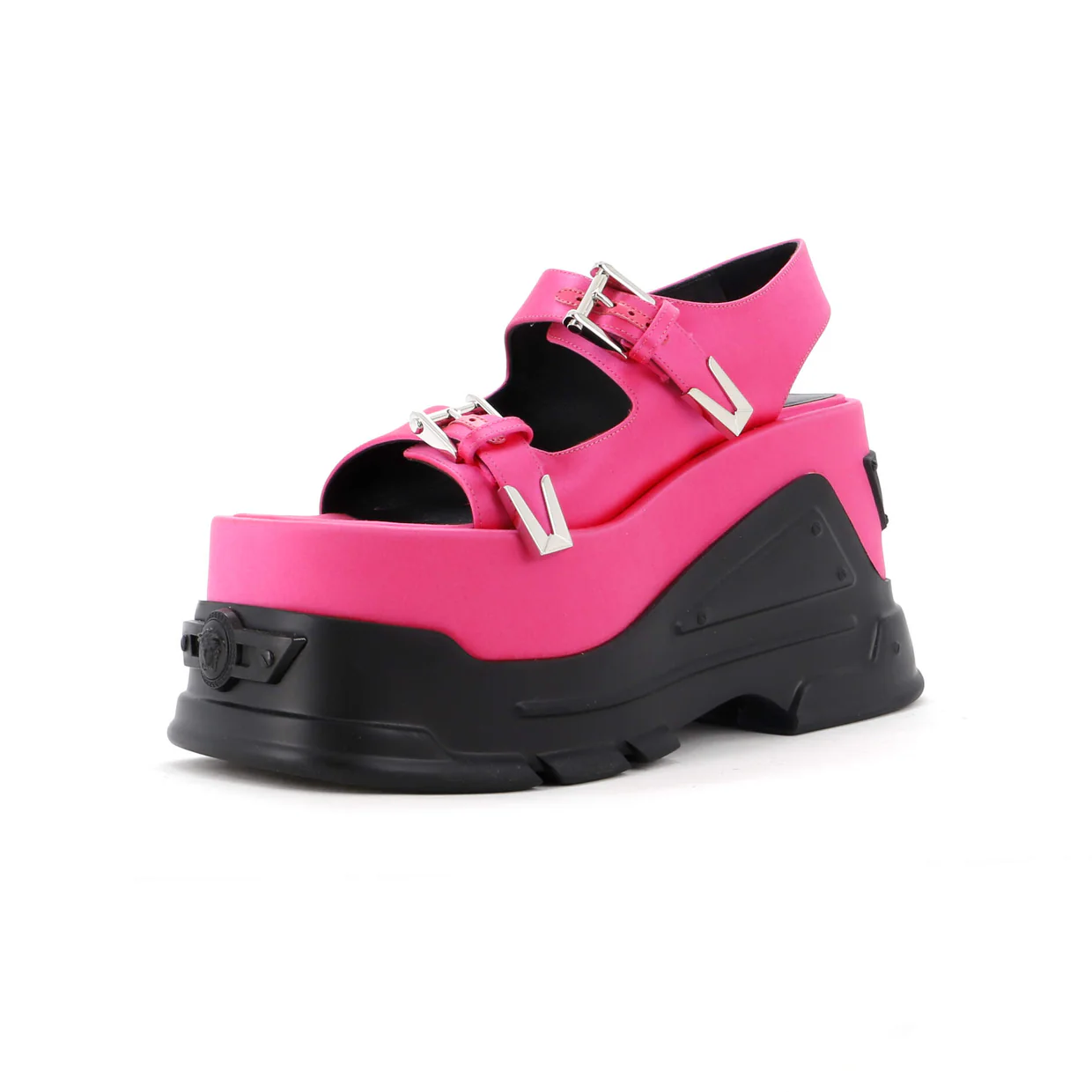 Women's Medusa Anthem Platform Sandals Satin - Deep Luxury