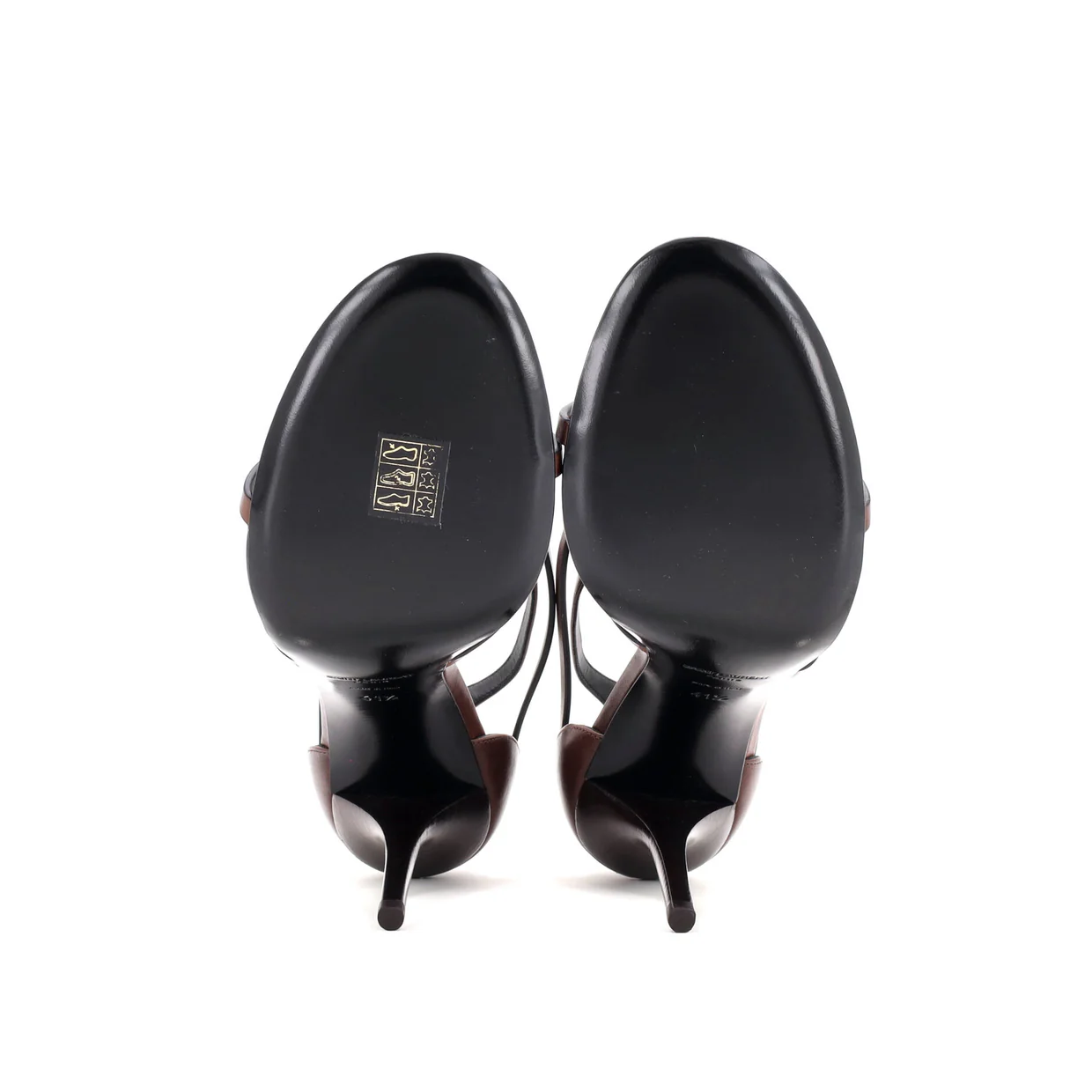 Women's Cassandra Heeled Sandals Leather 100 - Deep Luxury