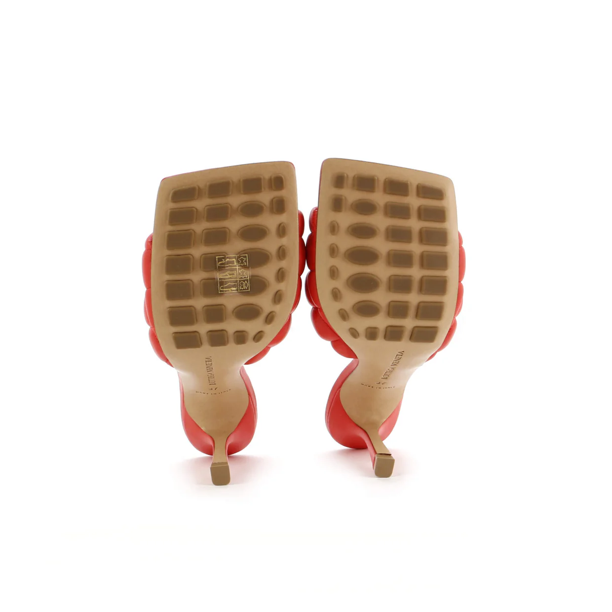 Women's The Padded Heeled Sandals Quilted Leather - Deep Luxury