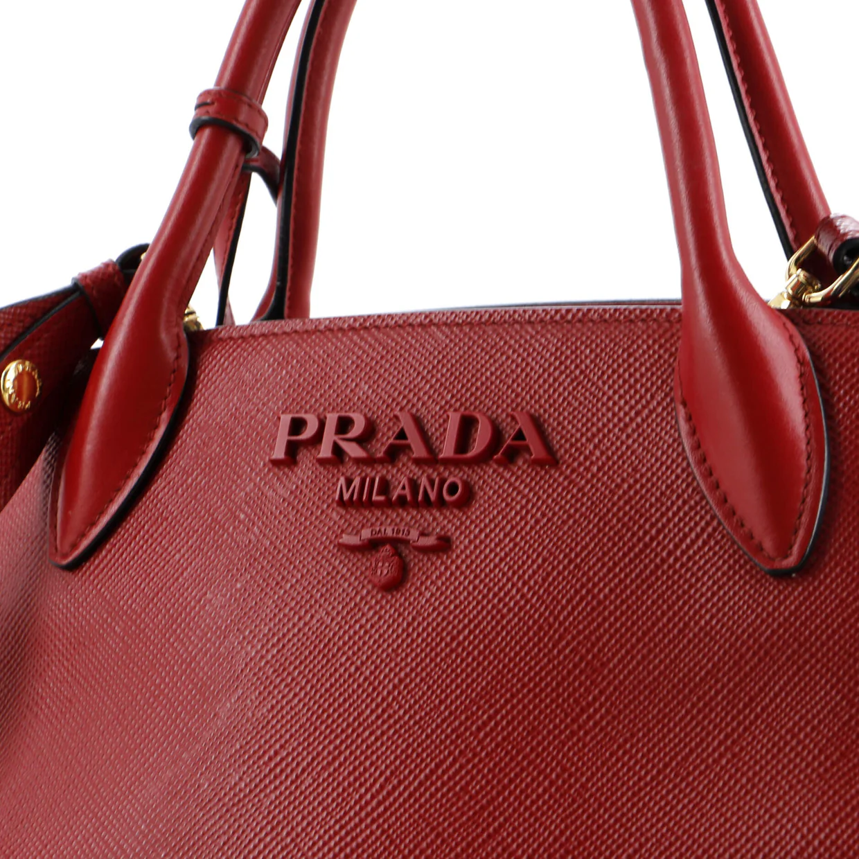 Monochrome Tote Saffiano with City Calf Small - Deep Luxury