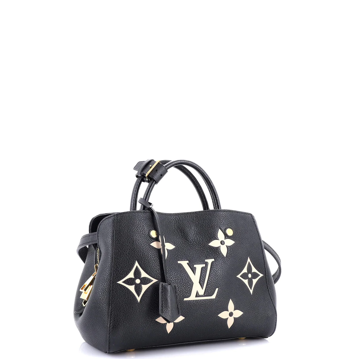 Montaigne Handbag Bicolor Monogram Empreinte Giant BB - Deep Luxury