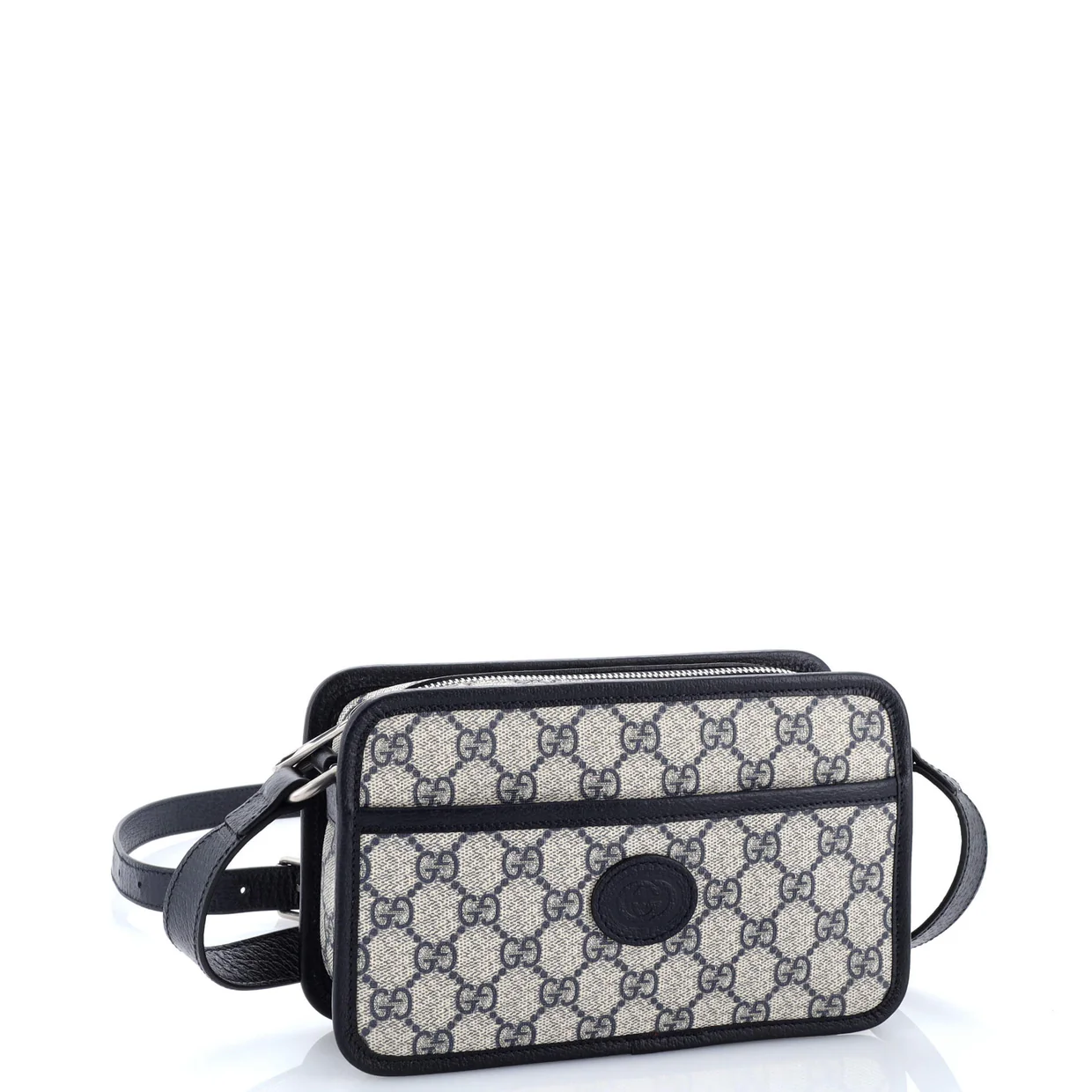 Interlocking G Patch Camera Bag GG Coated Canvas Mini - Deep Luxury