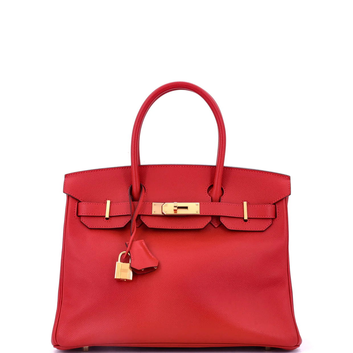 Birkin Handbag Rouge Casaque Epsom with Gold Hardware 30 - Deep Luxury