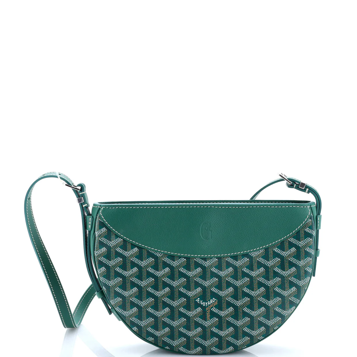 Hirondelle Shoulder Bag Coated Canvas and Leather - Deep Luxury