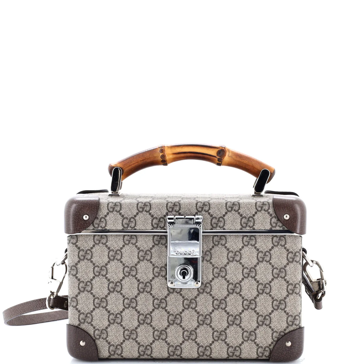 Bamboo Globe-Trotter Vanity Case GG Coated Canvas - Deep Luxury