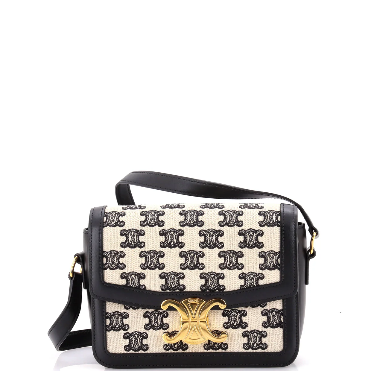 Triomphe Shoulder Bag Triomphe Canvas Medium - Deep Luxury