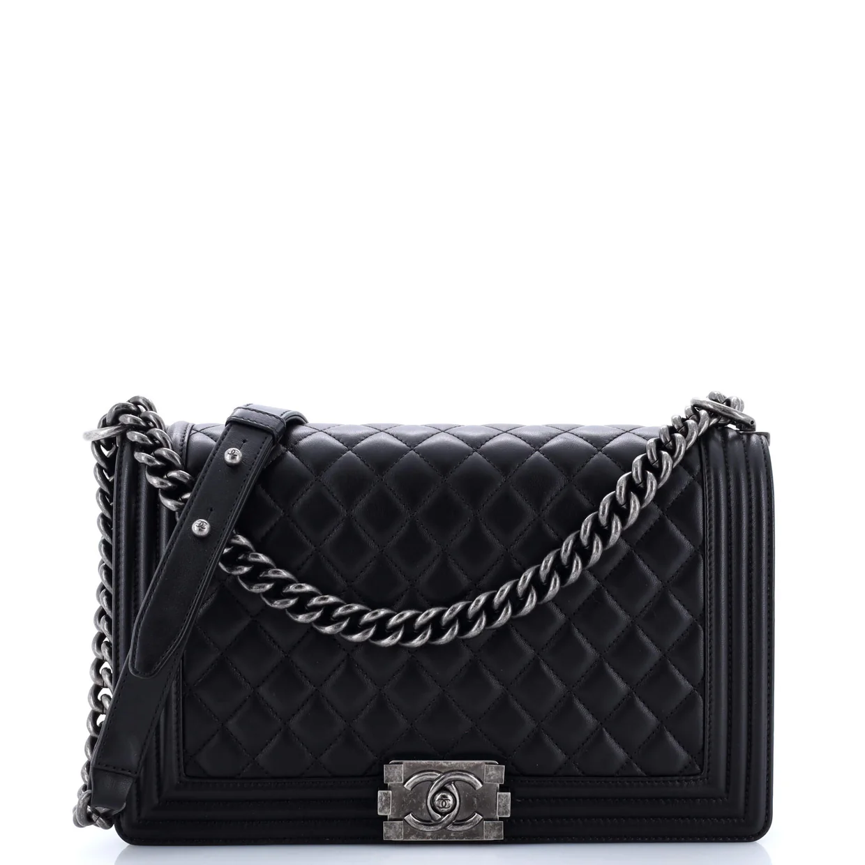 Boy Flap Bag Quilted Lambskin Old Medium - Deep Luxury