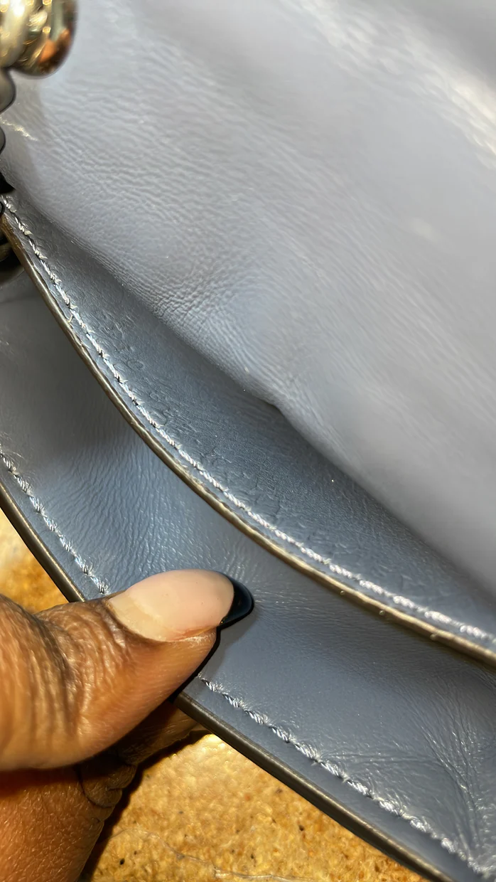 Baguette Chain Bag Zucca Embroidered Leather Nano - Deep Luxury