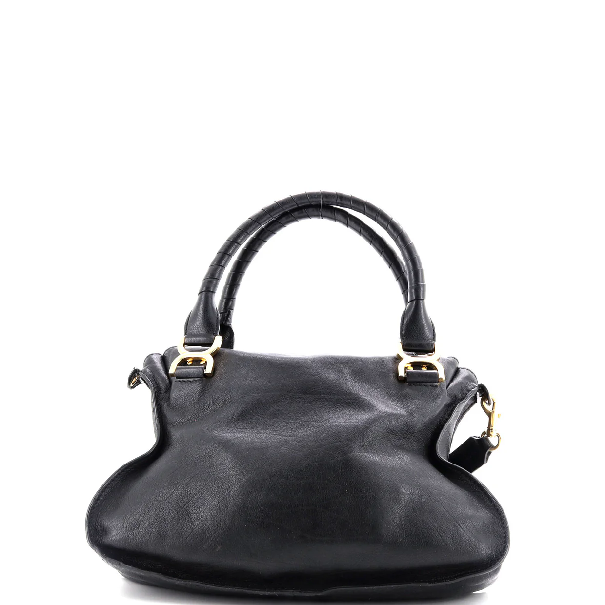 Marcie Satchel Leather Medium - Deep Luxury