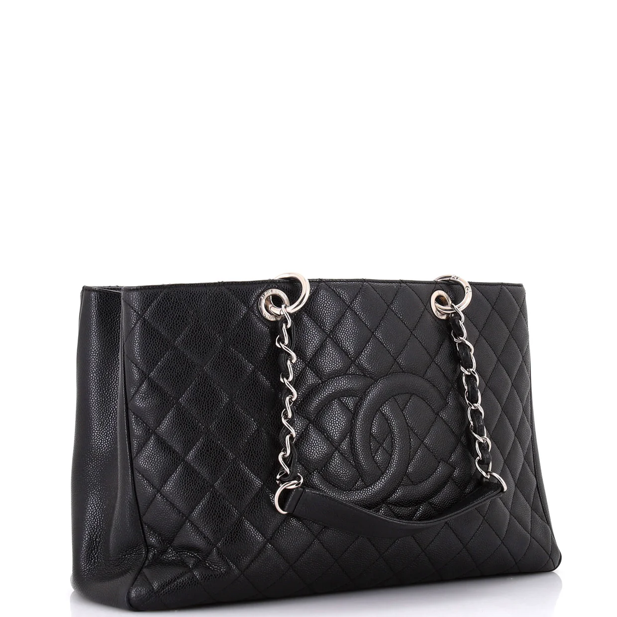 Grand Shopping Tote Quilted Caviar XL - Deep Luxury