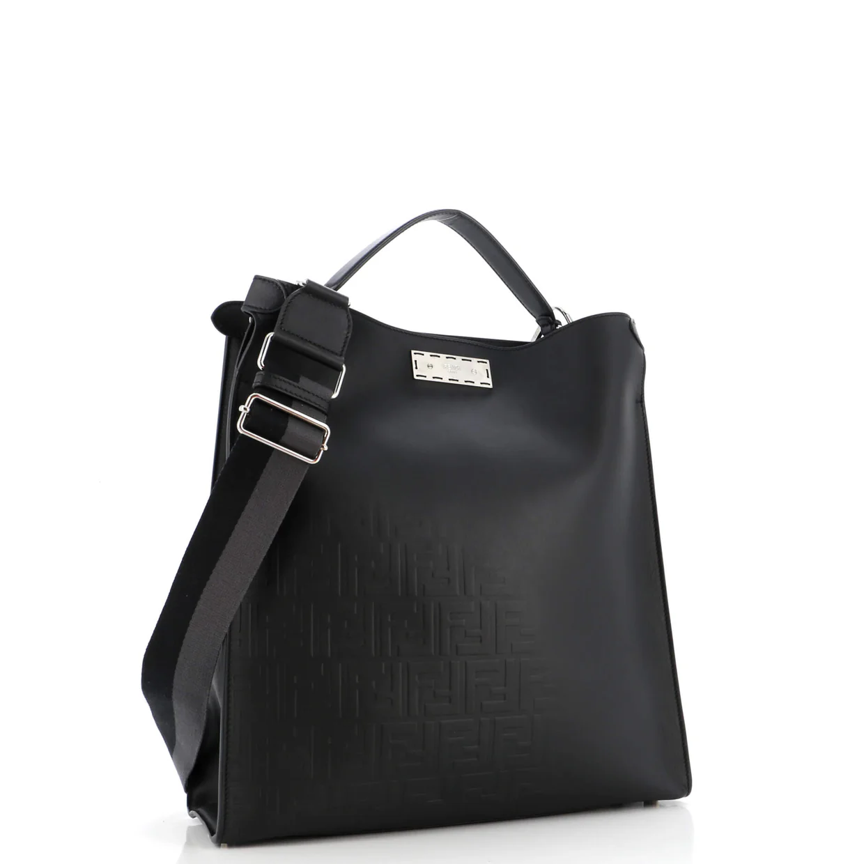 Peekaboo X-Lite Fit Bag Leather with Zucca Embossed Detail - Deep Luxury