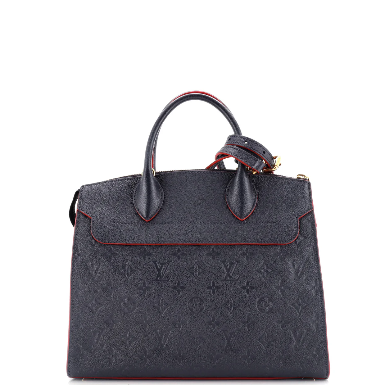 Pont Neuf Handbag Monogram Empreinte Leather MM - Deep Luxury