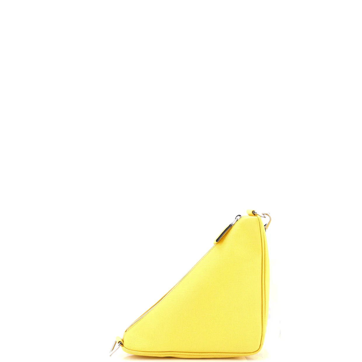 Triangle Logo Zip Crossbody Bag Saffiano Leather Small - Deep Luxury