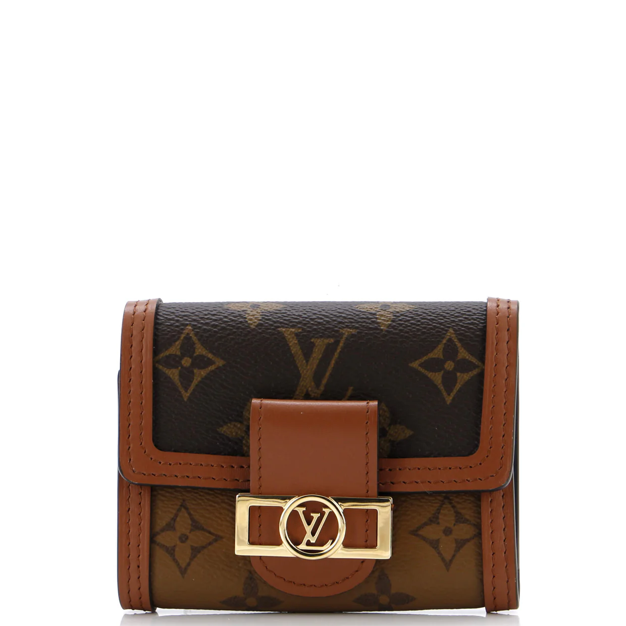 Dauphine Wallet Reverse Monogram Canvas Compact - Deep Luxury
