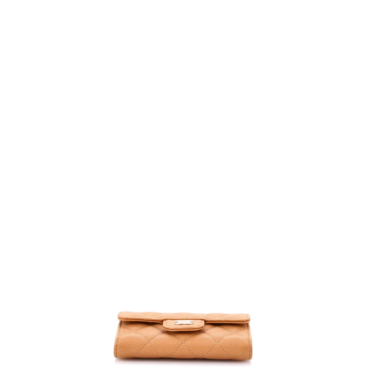 Classic Flap Card Case Quilted Caviar - Deep Luxury