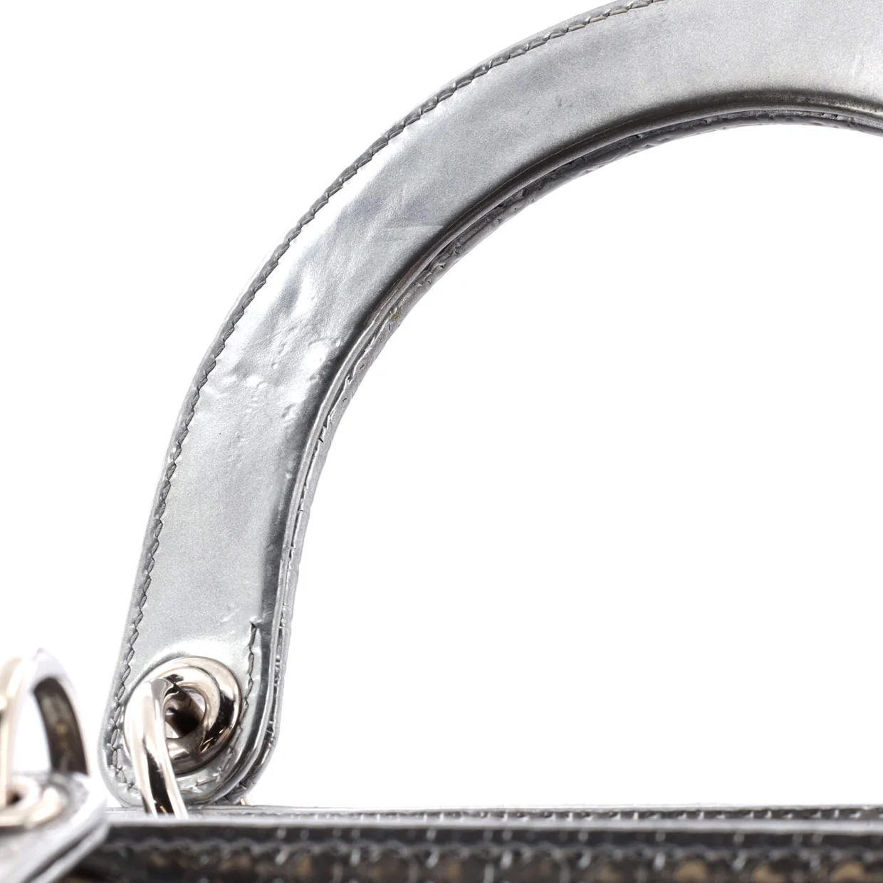 Lady Dior Bag Micro Cannage Metallic Calfskin Medium - Deep Luxury