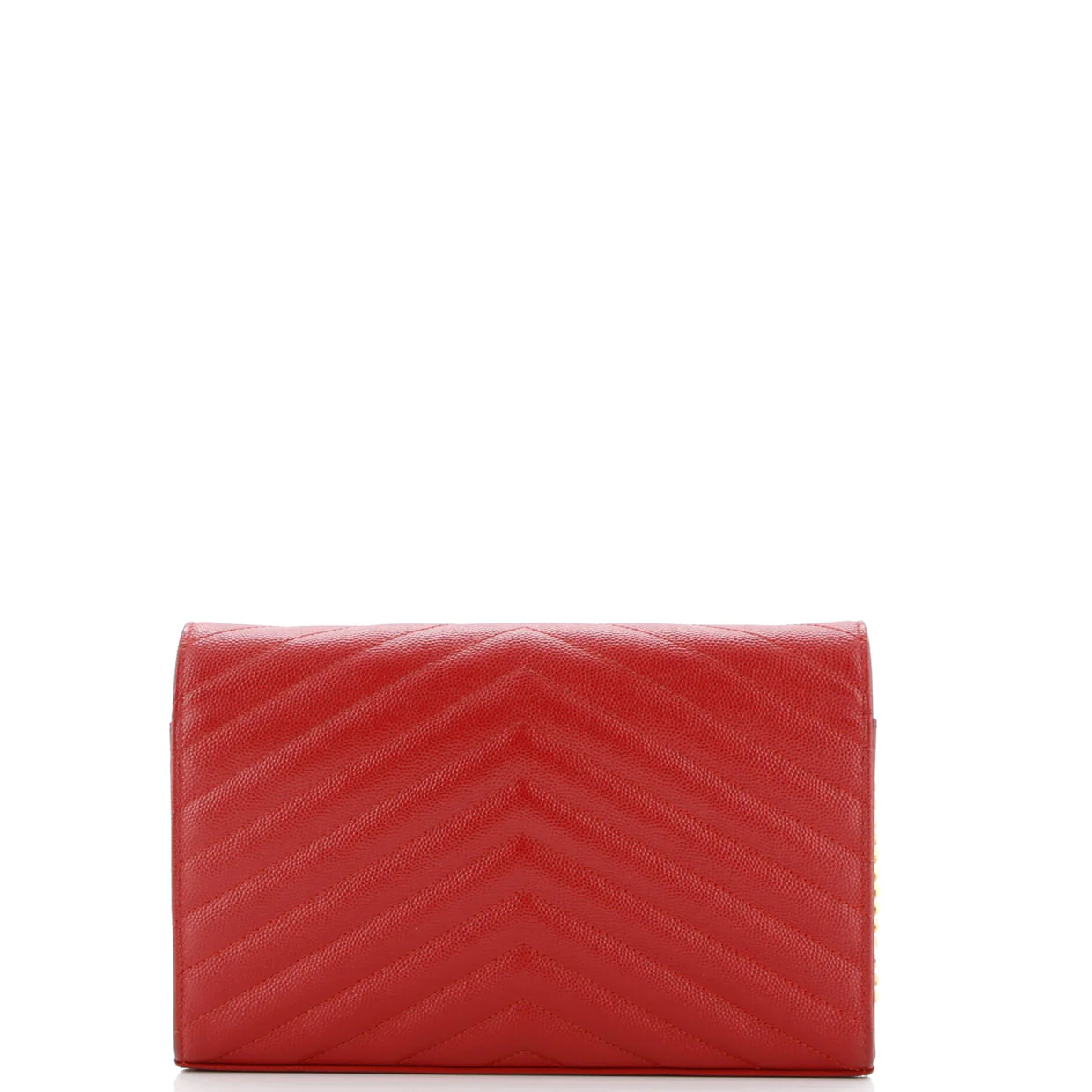 Classic Monogram Wallet on Chain Matelasse Chevron Leather Medium - Deep Luxury