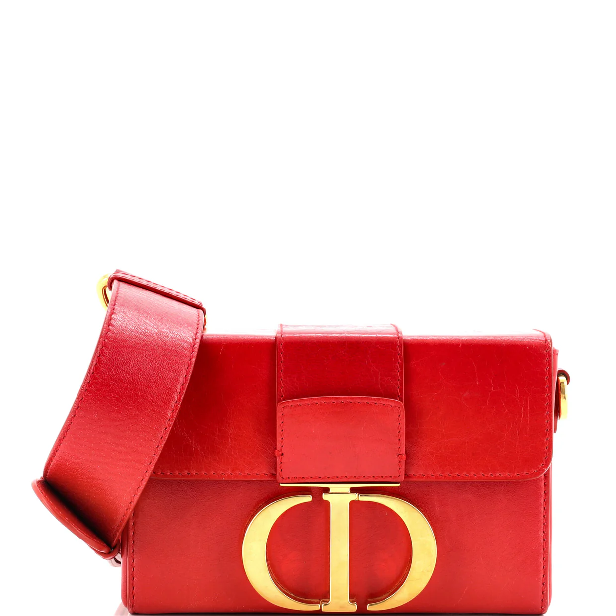 30 Montaigne Box Bag Leather - Deep Luxury