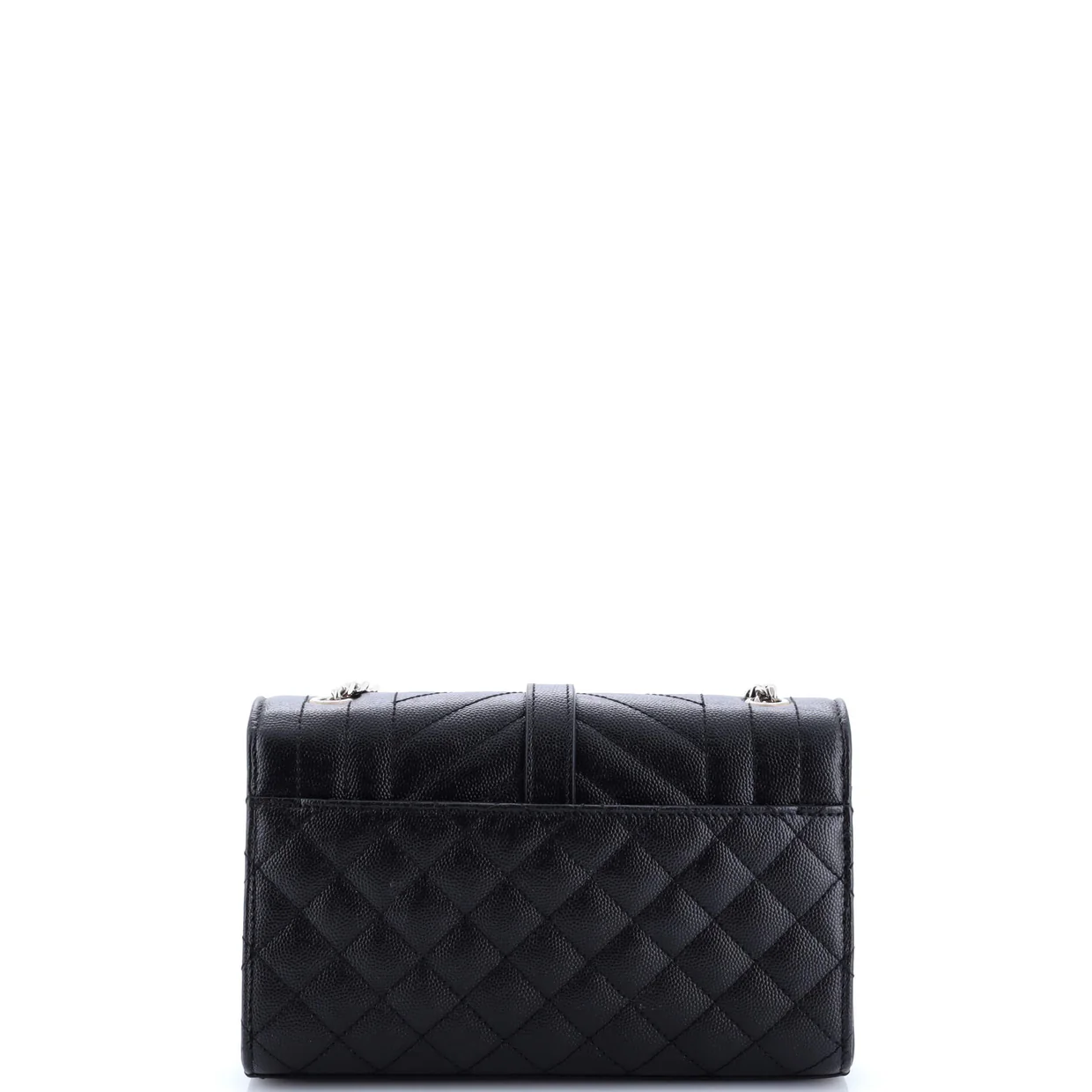 Classic Monogram Envelope Satchel Mixed Matelasse Leather Small - Deep Luxury