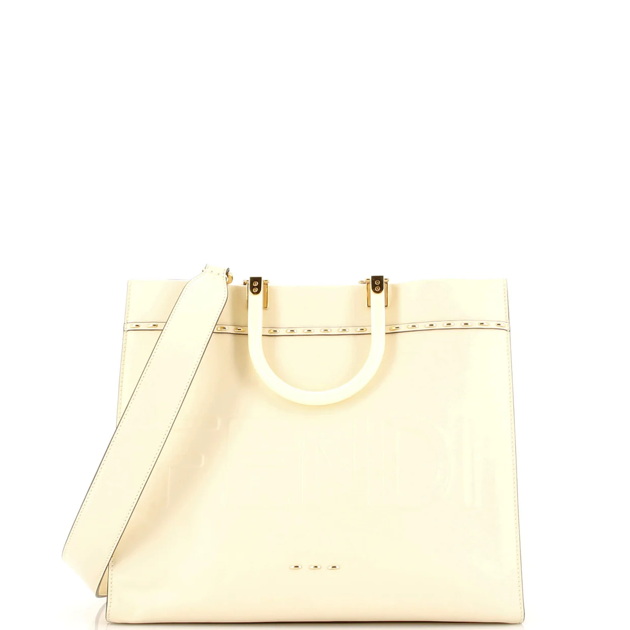 Sunshine Shopper Tote Studded Leather Medium - Deep Luxury