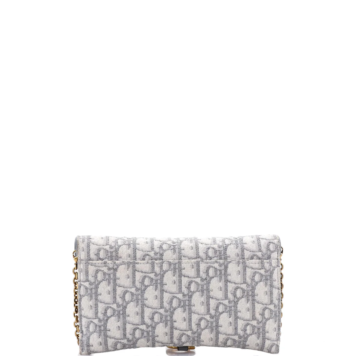 Saddle Chain Wallet Oblique Canvas - Deep Luxury