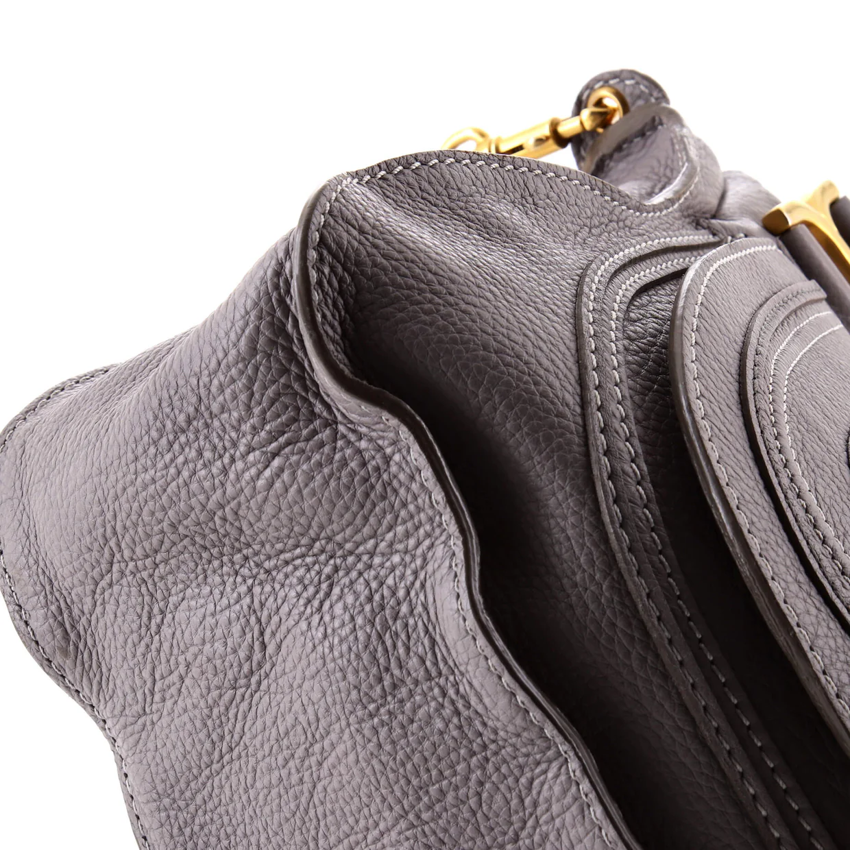 Marcie Satchel Leather Medium - Deep Luxury