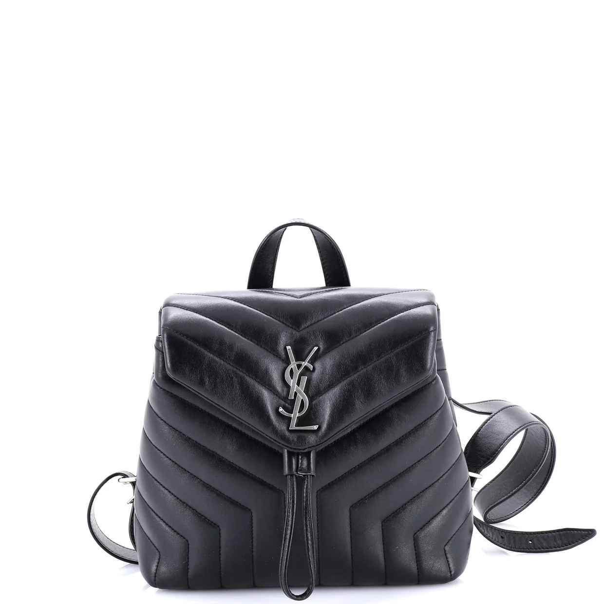 LouLou Backpack Matelasse Chevron Leather Small - Deep Luxury