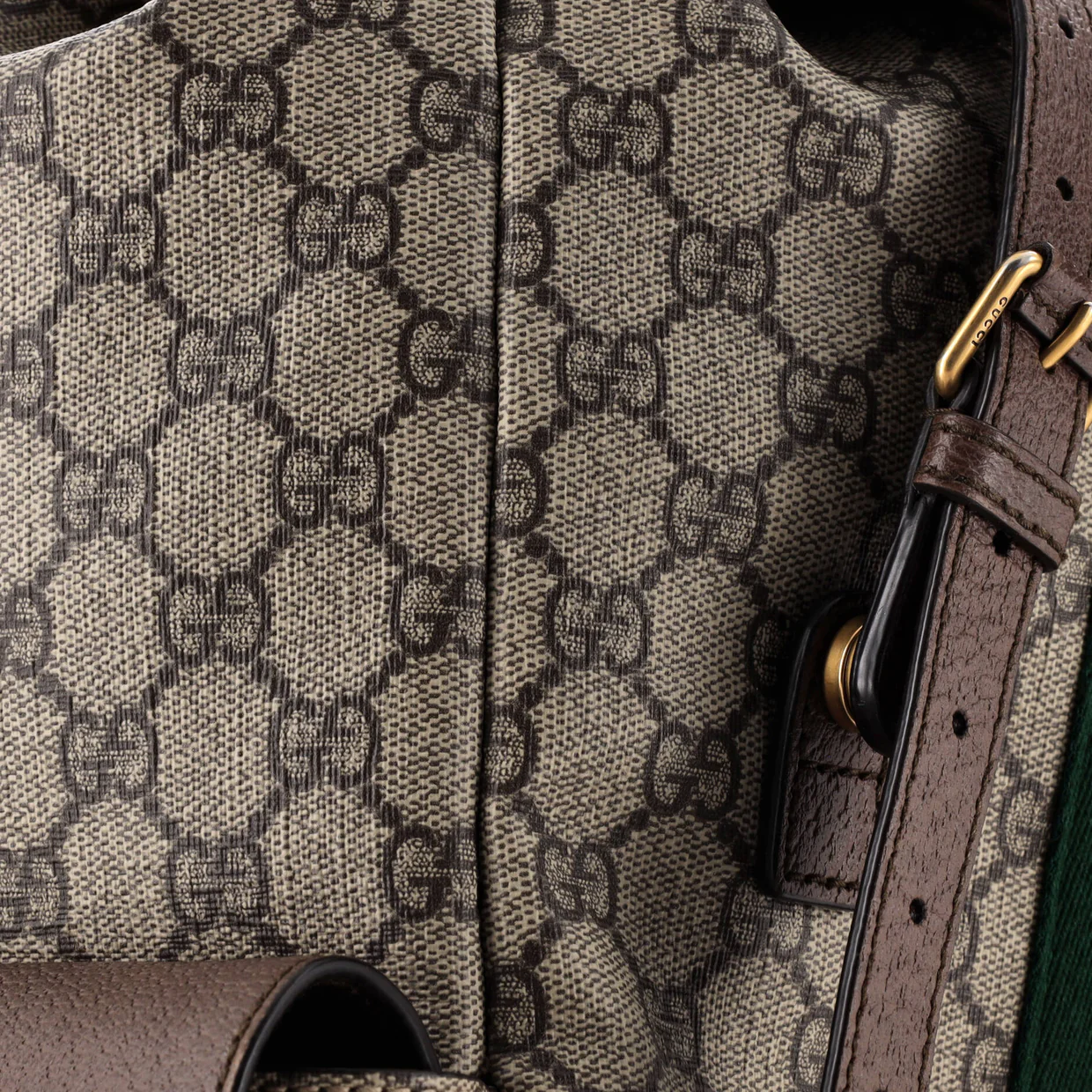 Ophidia Flap Backpack GG Coated Canvas Medium - Deep Luxury