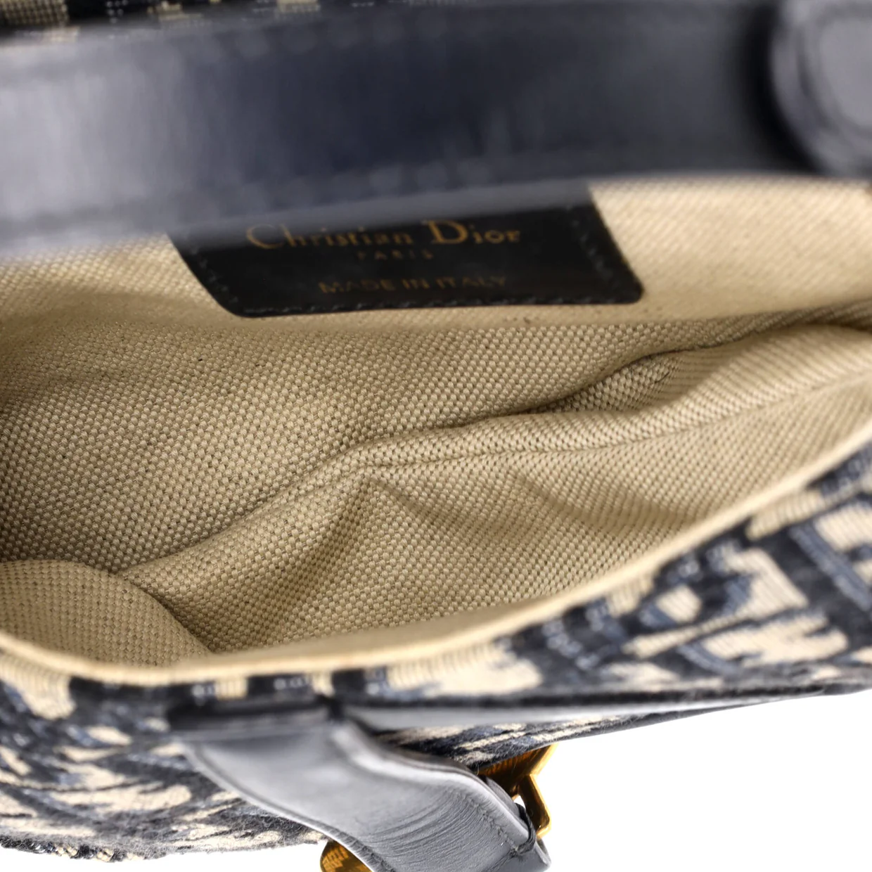 Saddle Handbag Oblique Canvas Mini - Deep Luxury