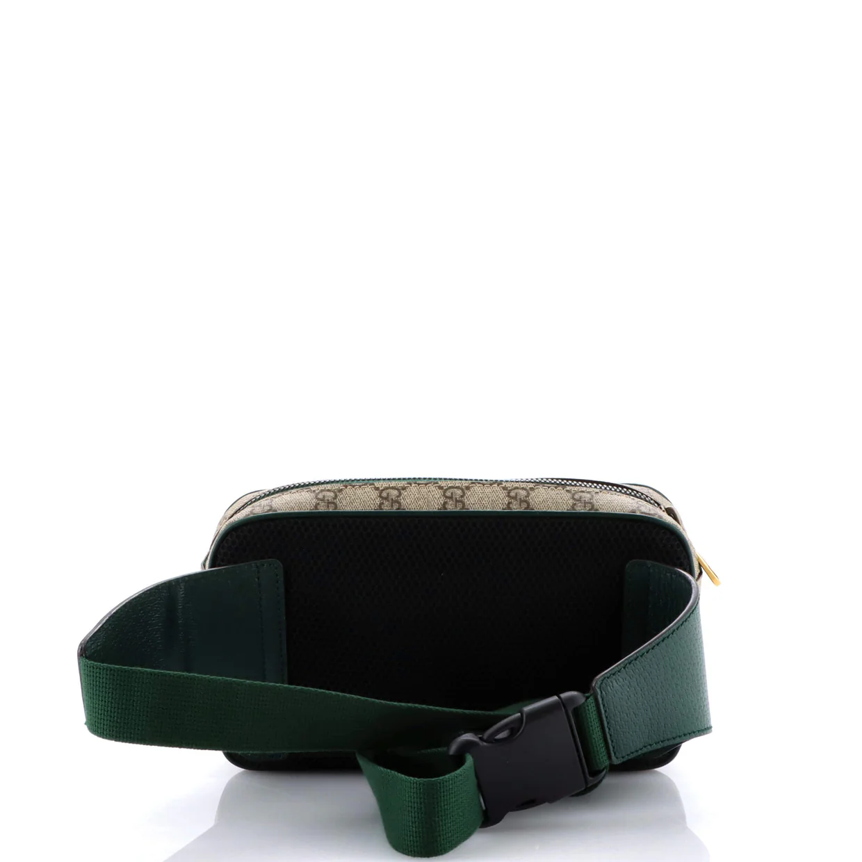 Front Zip Belt Bag GG Coated Canvas and Quilted Mini GG Canvas Medium - Deep Luxury