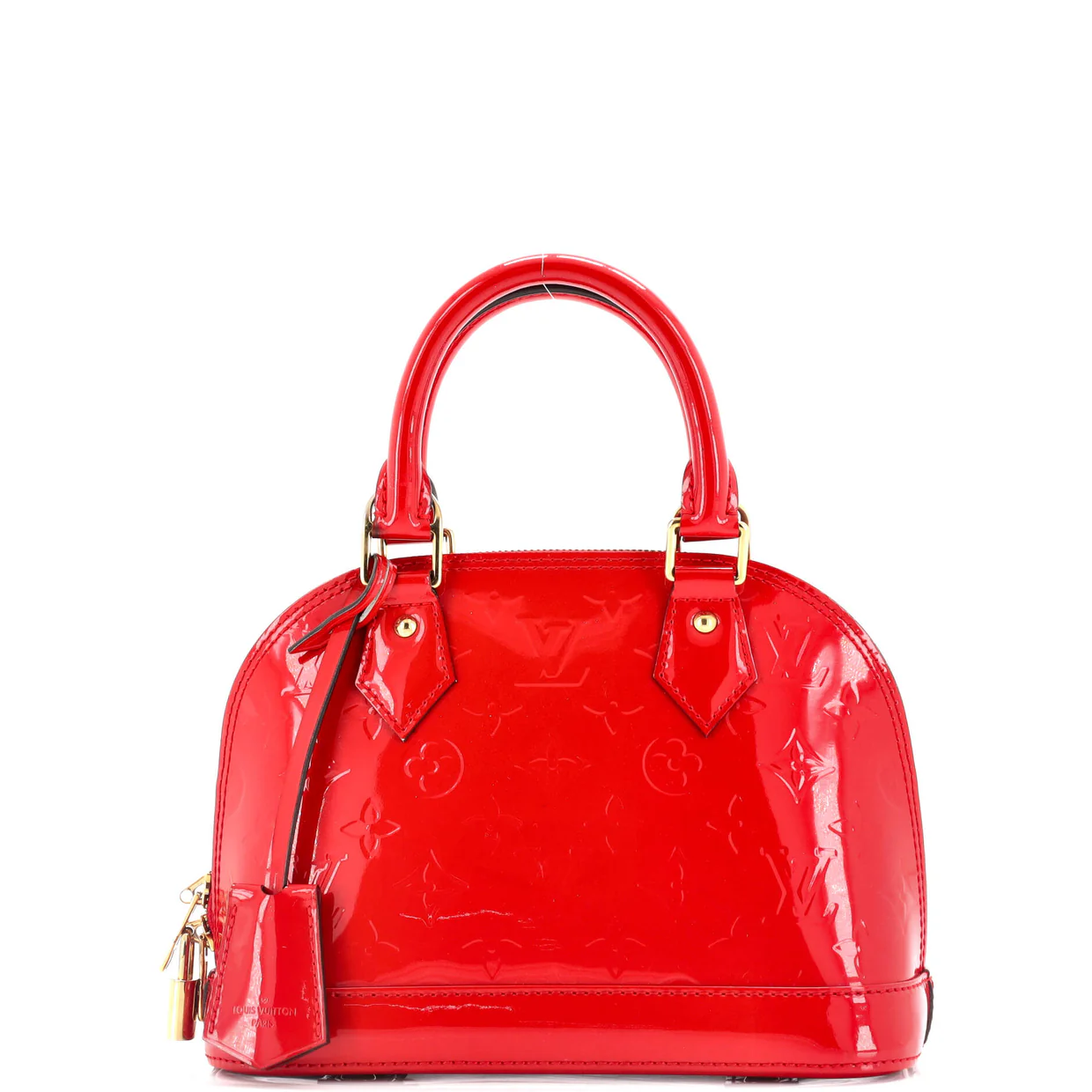 Alma Handbag Monogram Vernis BB - Deep Luxury