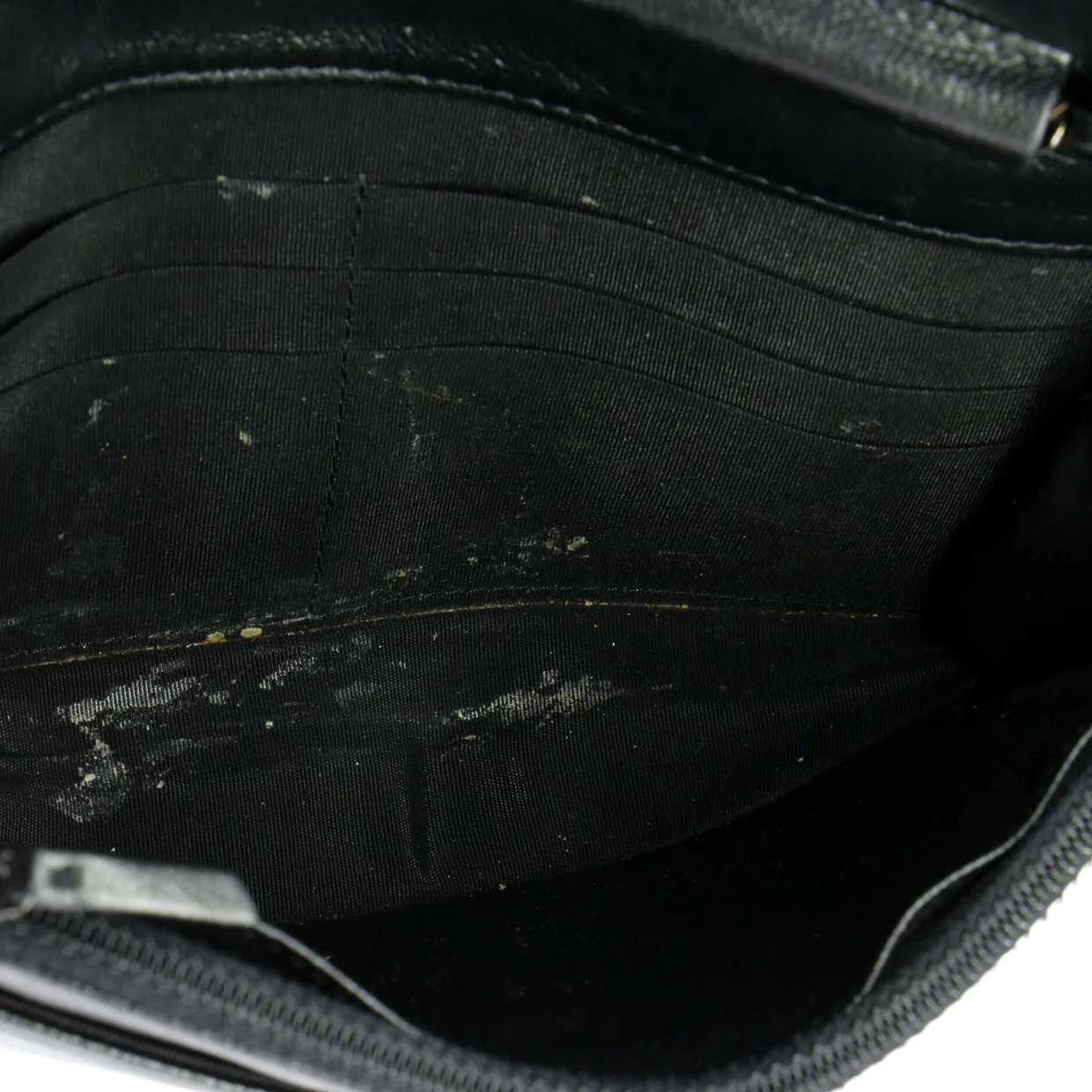 So Black Boy Wallet on Chain Quilted Caviar - Deep Luxury