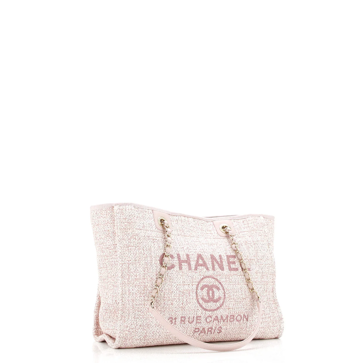 Deauville Tote Raffia with Glitter Detail Small - Deep Luxury