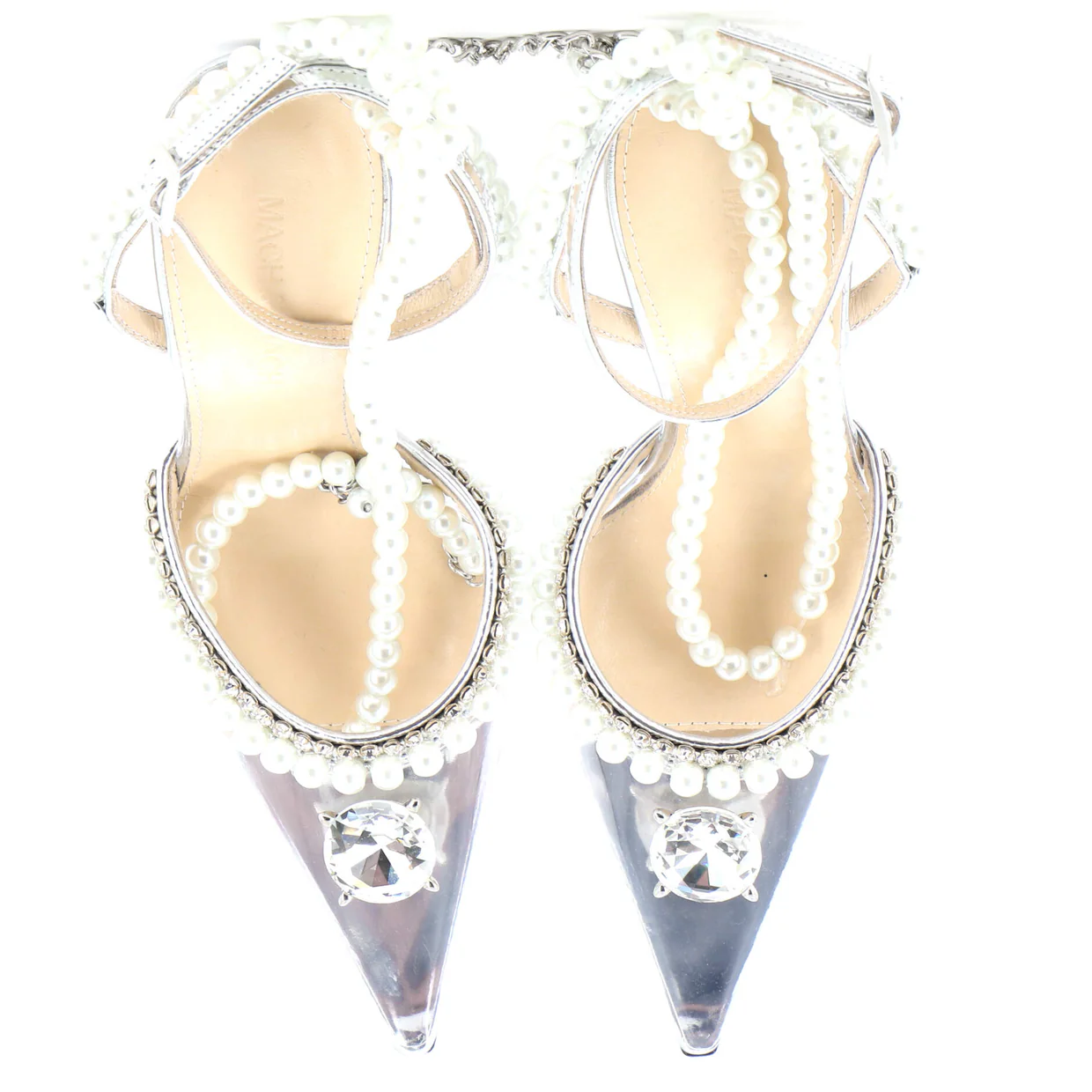 Women's Diamond of Elizabeth Heeled Mules PVC 100 - Deep Luxury