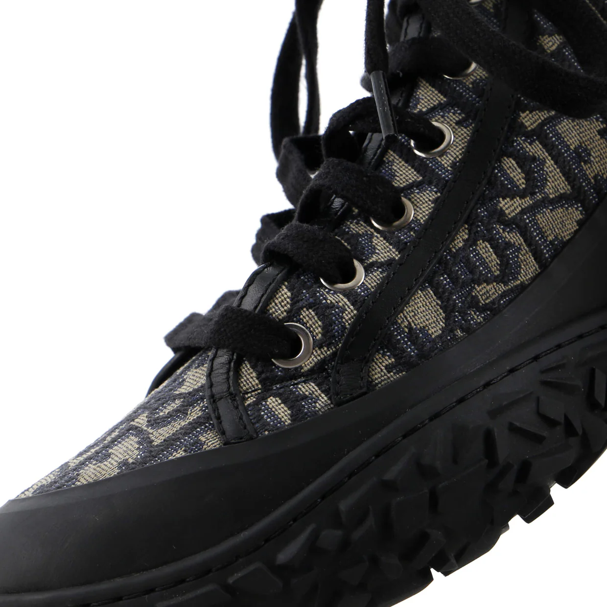 Men's Diorizon Ankle Boots Oblique Jacquard and Rubber - Deep Luxury
