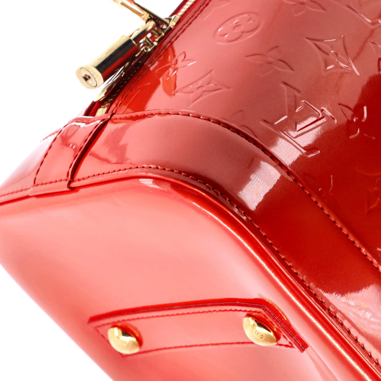 Alma Handbag Monogram Vernis GM - Deep Luxury