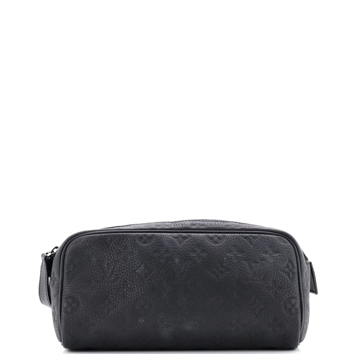 Dopp Kit Toiletry Pouch Taurillon Monogram Leather - Deep Luxury