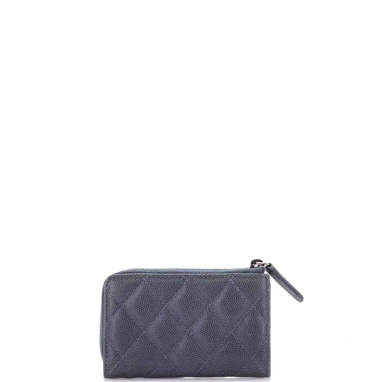 Key Pouch Quilted Caviar - Deep Luxury