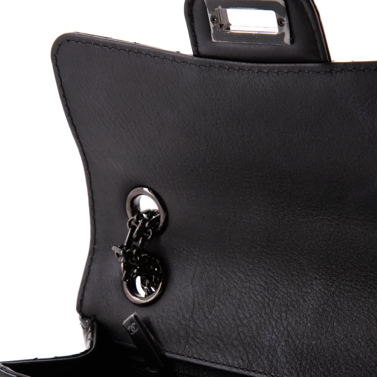 So Black Reissue 2.55 Flap Bag Quilted Patent Mini - Deep Luxury