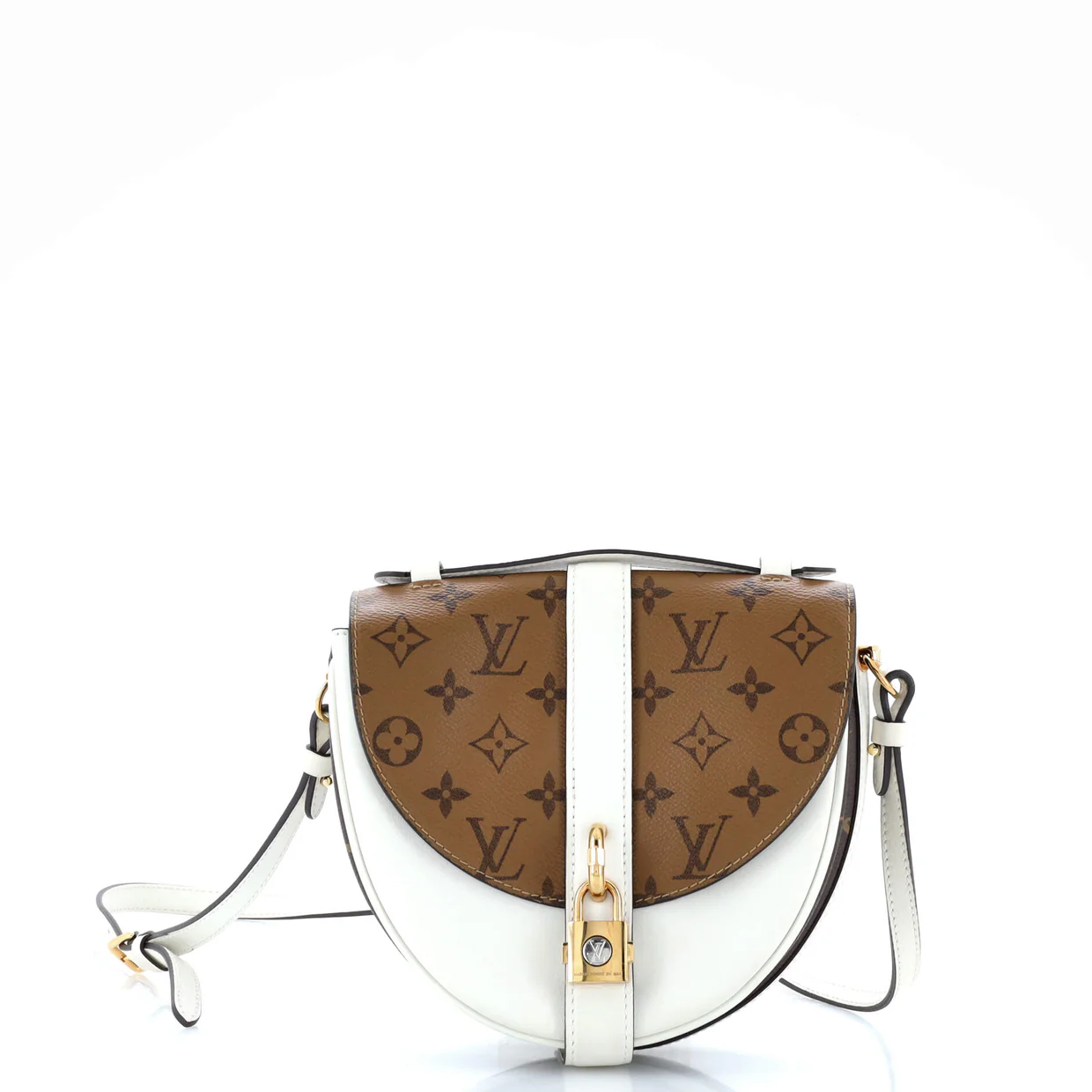 Chantilly Lock Handbag Reverse Monogram Canvas and Leather - Deep Luxury