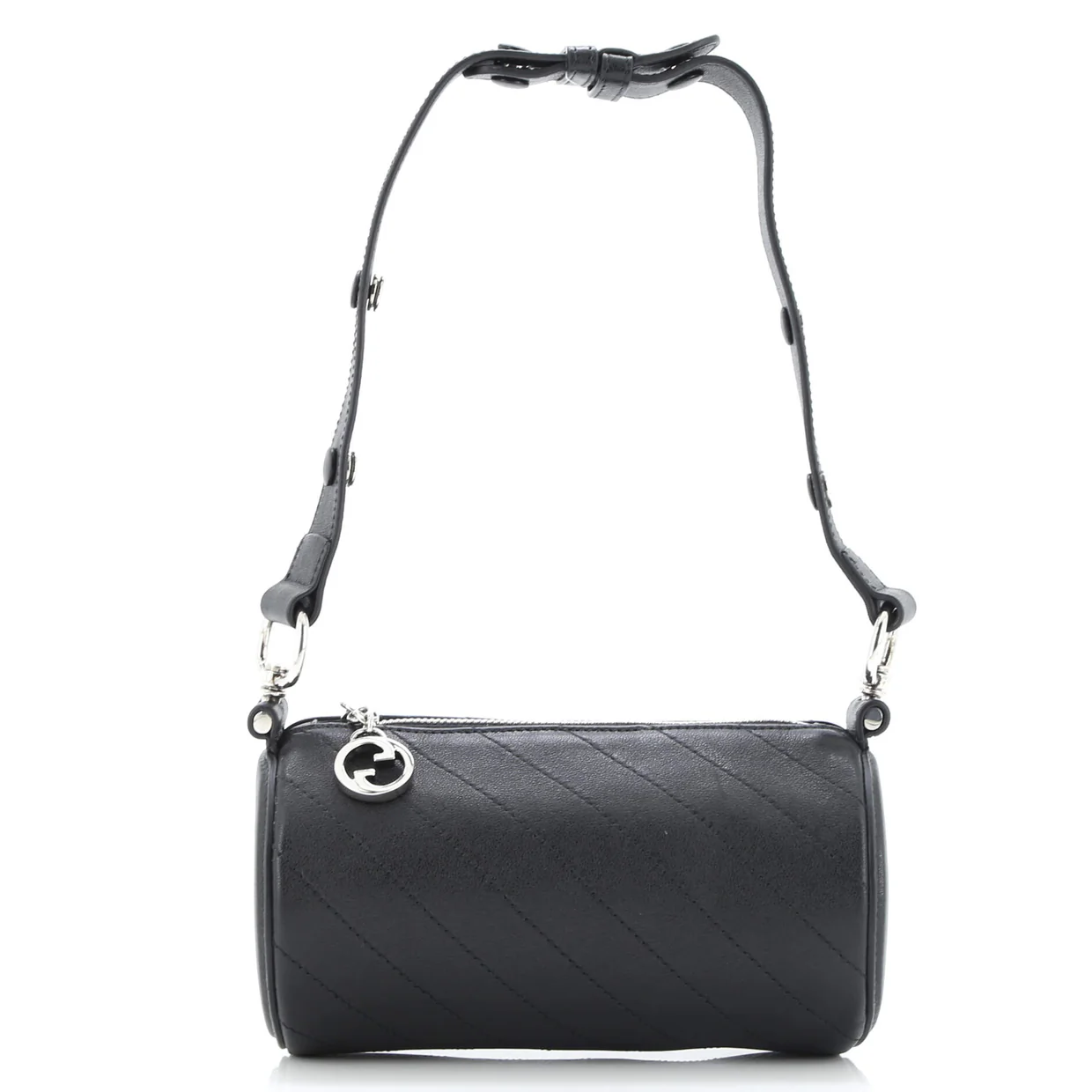 Blondie Shoulder Bag Diagonal Quilted Leather Mini - Deep Luxury