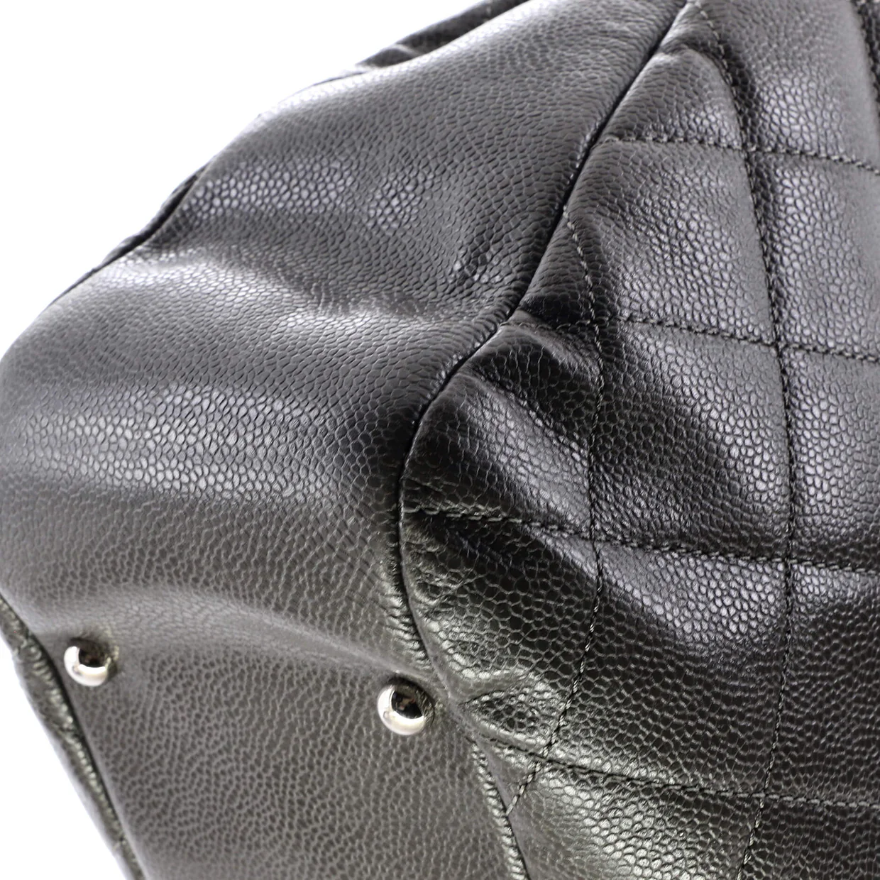 Timeless CC Soft Tote Quilted Caviar Large - Deep Luxury