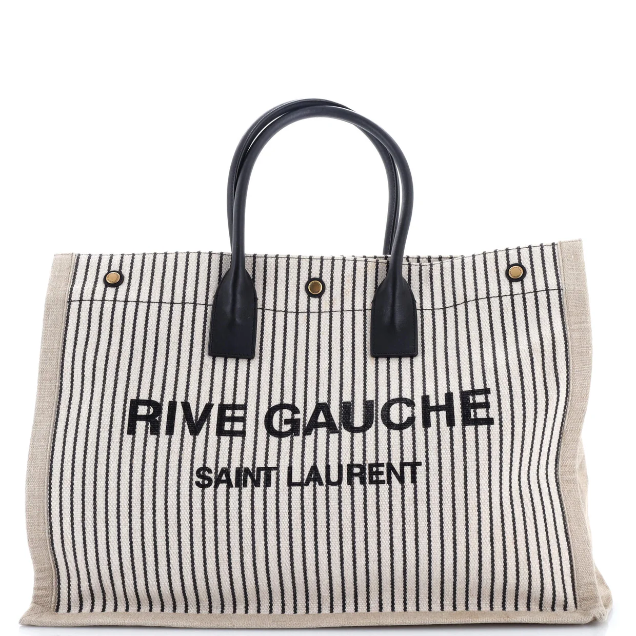 Rive Gauche Shopper Tote Canvas Large - Deep Luxury