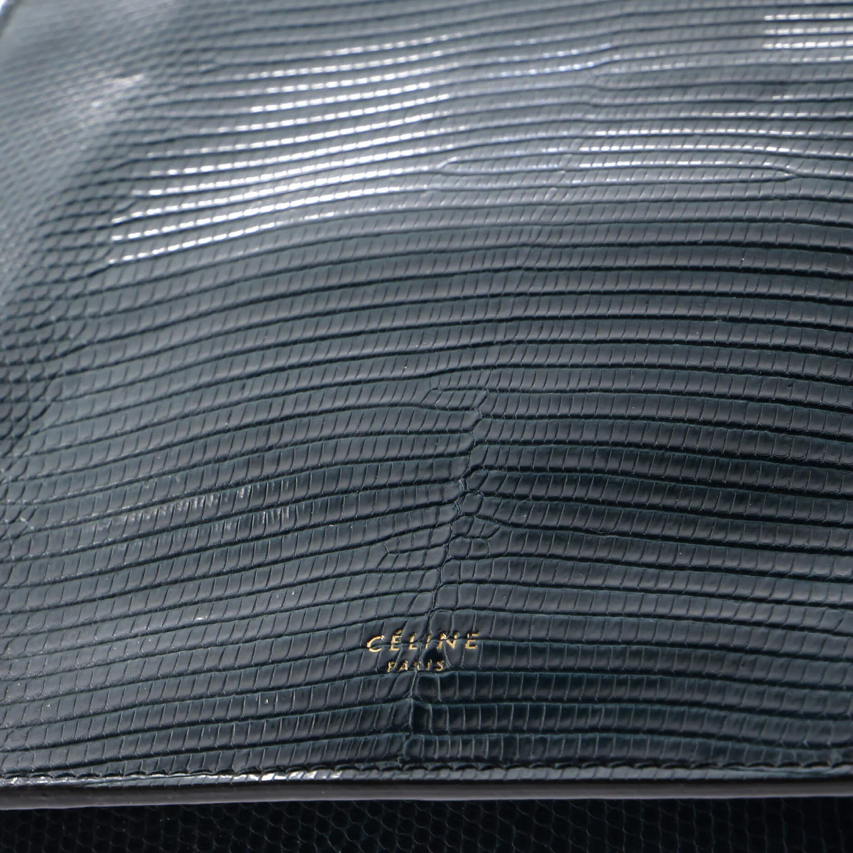 Clasp Crossbody Bag Lizard Mini - Deep Luxury