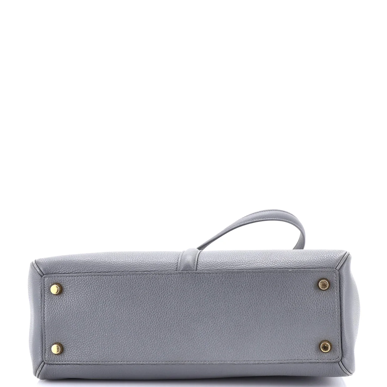 16 Top Handle Bag Grained Calfskin Medium - Deep Luxury