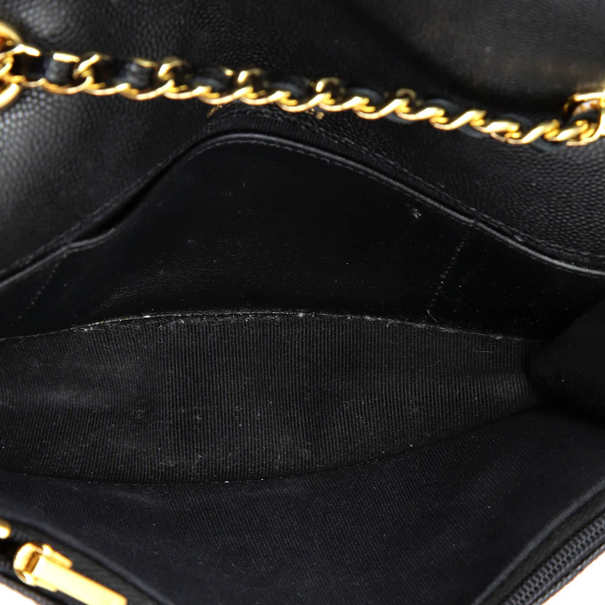 Coco Casino Flap Phone Holder with Chain Quilted Caviar - Deep Luxury