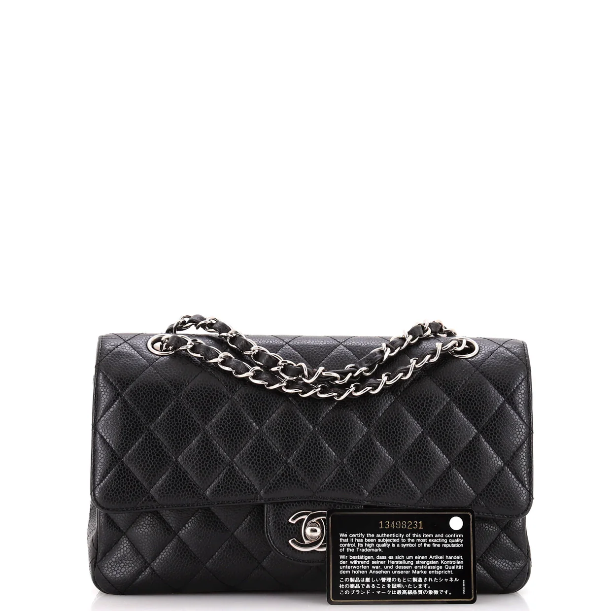 Vintage Classic Double Flap Bag Quilted Caviar Medium - Deep Luxury